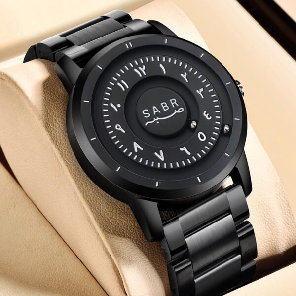 SABR Arabic Numerals Men's Watch Magnetic Bead Hands with Graduations Custom Mirrorless Watch