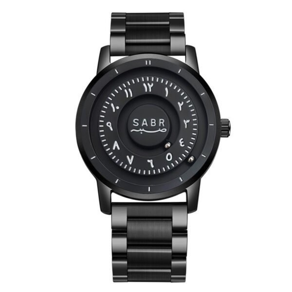 SABR Arabic Numerals Men's Watch Magnetic Bead Hands with Graduations Custom Mirrorless Watch - Image 2